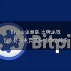 Bitpie免费版 比特派钱包支持的主要区块链网络解析