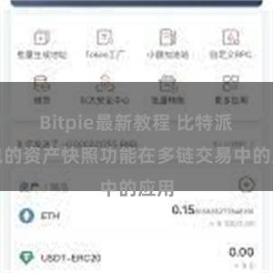 Bitpie最新教程 比特派钱包的资产快照功能在多链交易中的应用