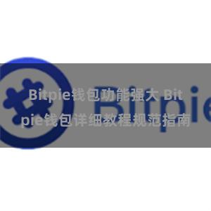 Bitpie钱包功能强大 Bitpie钱包详细教程规范指南