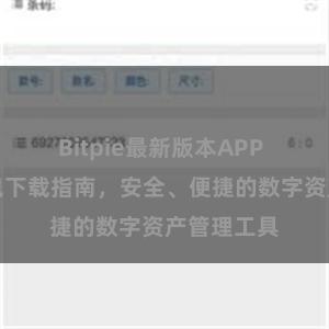 Bitpie最新版本APP 比特派钱包下载指南，安全、便捷的数字资产管理工具